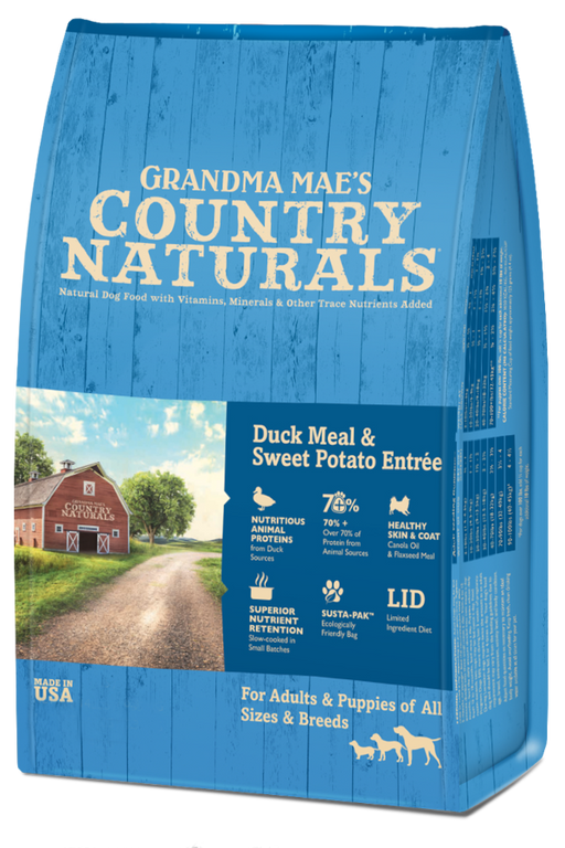 Grandma Mae's Country Naturals Duck Meal & Sweet Potato Entrée Dry Dog Food