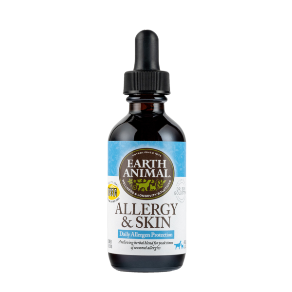 Earth Animal Organic Herbal Allergy And Skin Remedy; 2- Oz Dropper Bottle