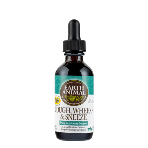 Earth Animal Organic Herbal Cough, Wheeze, and Sneeze Remedy; 2- Oz Dropper Bottle