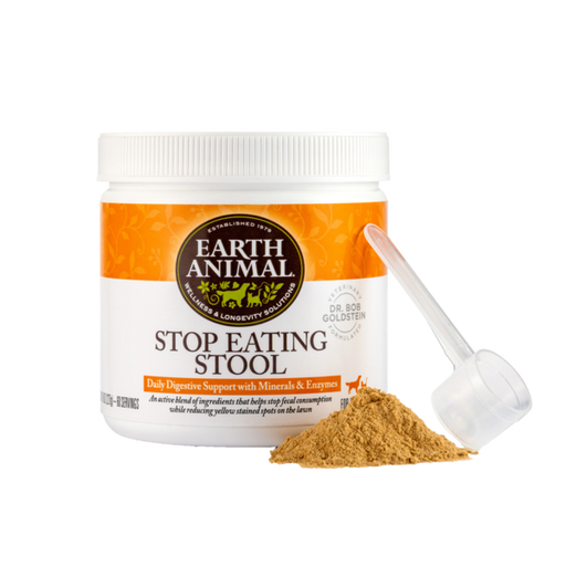 Earth Animal Stop Eating Stool Nutritional Supplement; 8- Oz Tub