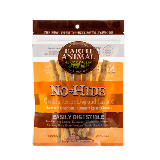Earth Animal No-Hide Chicken Stix, Pack of 10