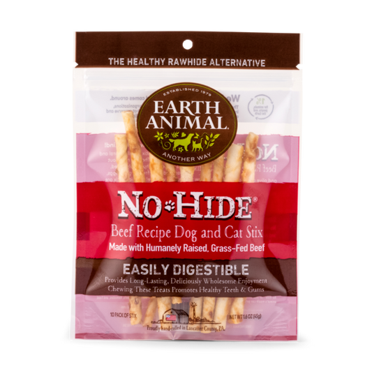 Earth Animal No-Hide Beef Stix, Pack of 10