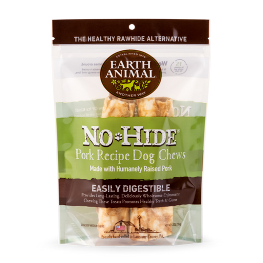 Earth Animal Pork No-Hide® Wholesome Chews, Pack Of Two Chews