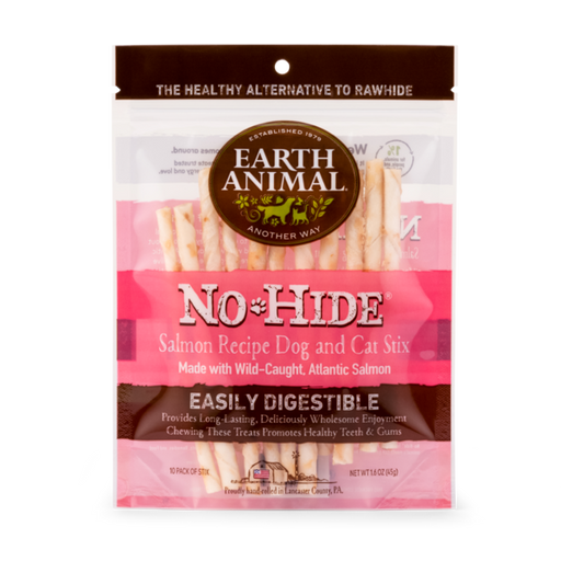 Earth Animal No-Hide Salmon Stix, Pack of 10