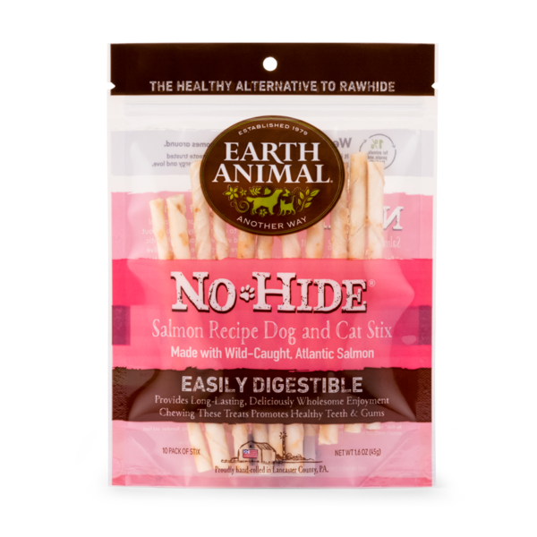 Earth Animal No-Hide Salmon Stix, Pack of 10