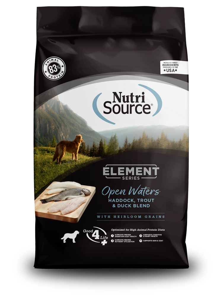 NutriSource Element Series Open Waters Recipe With Heirloom Grains Dry Dog Food