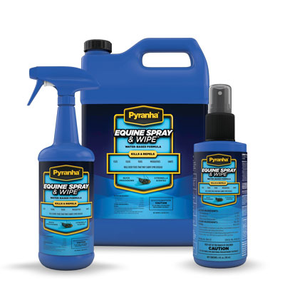 Pyranha Equine Spray 'N Wipe Water Base Formula
