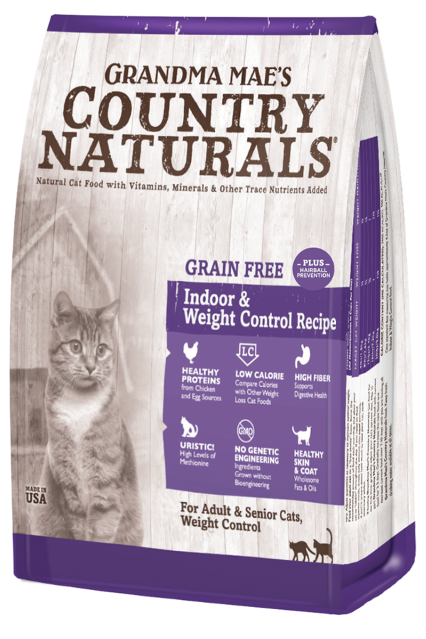Grandma Mae's Country Naturals GF Weight Control/Hairball Recipe Dry Food For Adult Cats, Senior Cats, and Weigh Control