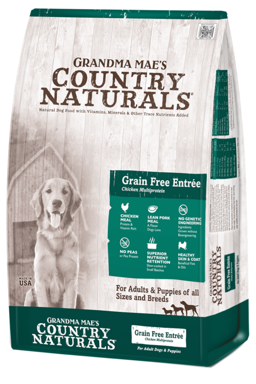 Grandma Mae's Country Naturals Grain Free Multi-Protein With Chicken, Pork & Whitefish Dry Dog Food