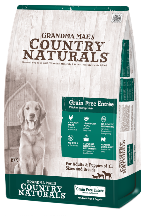 Grandma Mae's Country Naturals Grain Free Multi-Protein With Chicken, Pork & Whitefish Dry Dog Food