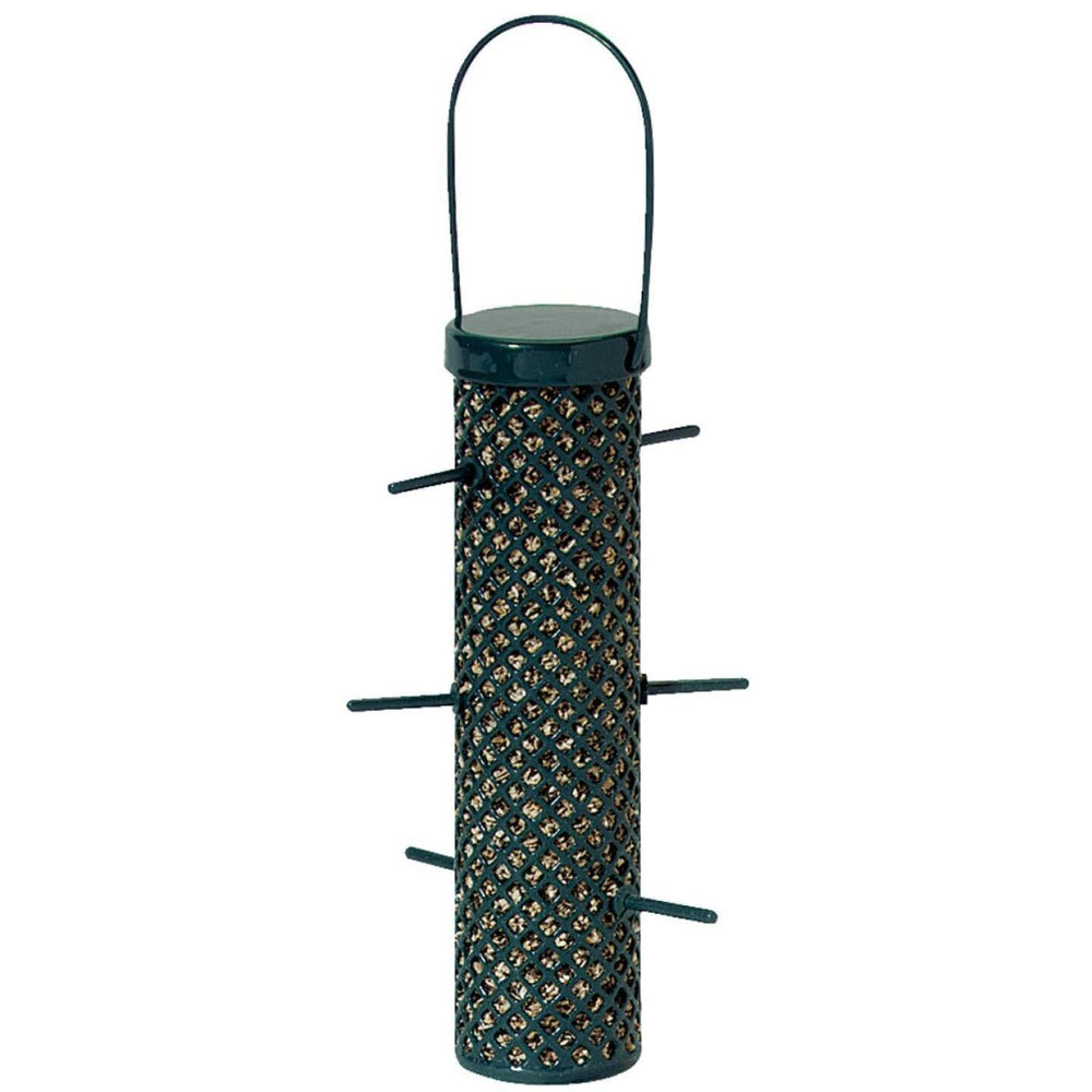 C&S Nugget Green Wire Tube Bird Feeder