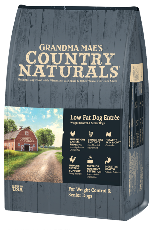 Grandma Mae's Country Naturals Low Fat Dry Dog Food Chicken & Rice