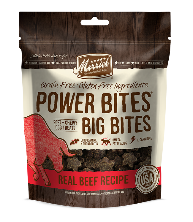 Merrick Power Bites Big Bites Real Beef Recipe