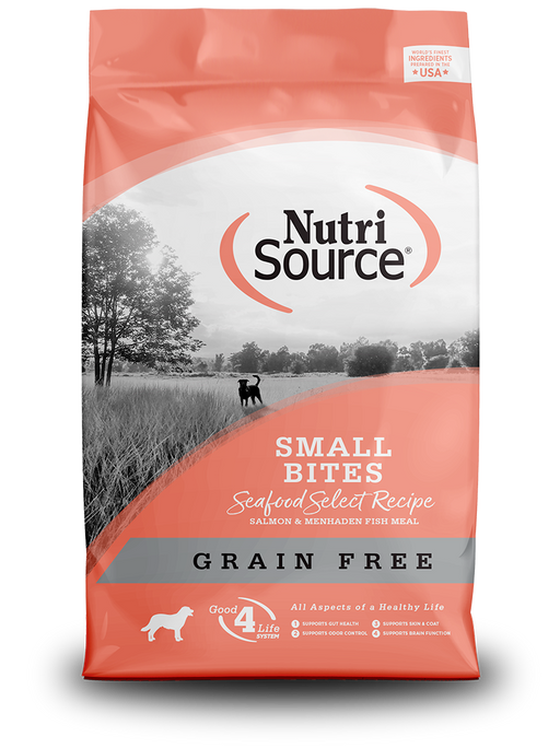 Nutrisource Small Bites Grain Free Seafood Select Recipe Dry Dog Food
