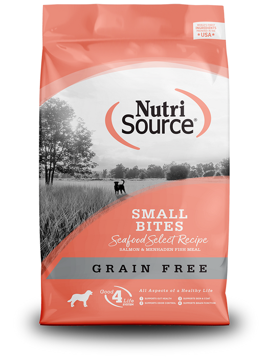 Nutrisource Small Bites Grain Free Seafood Select Recipe Dry Dog Food