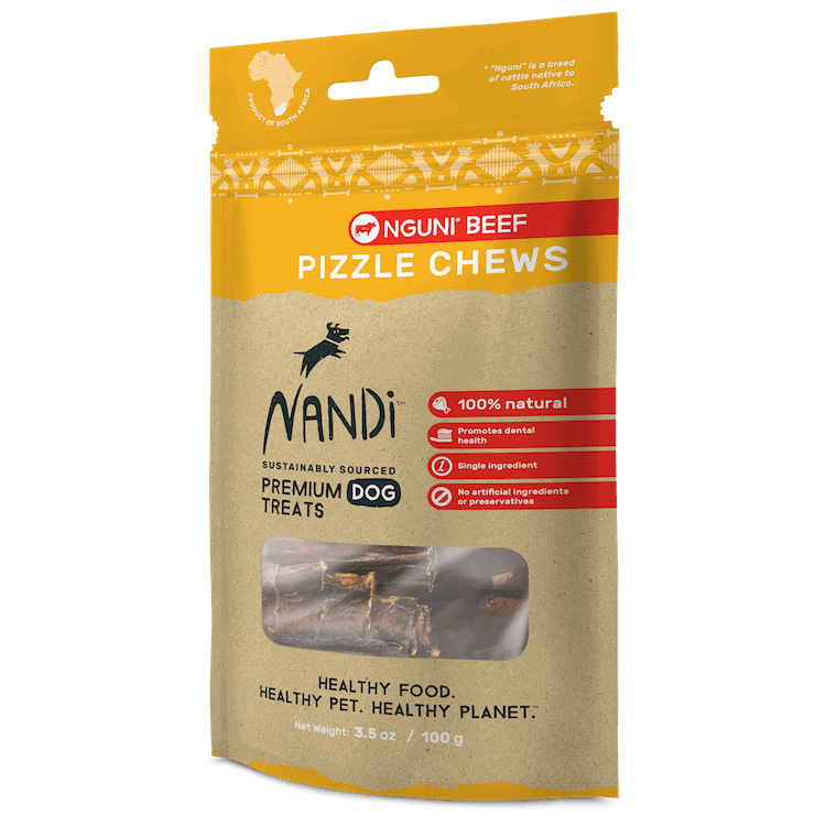 Nandi Nguni Beef Pizzle Chews Dog Treats