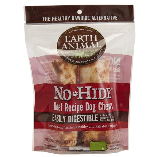 Earth Animal Beef No-Hide® Wholesome Chews, Pack Of Two Chews