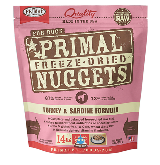 Primal Pet Foods RAW FREEZE-DRIED CANINE TURKEY & SARDINE FORMULA