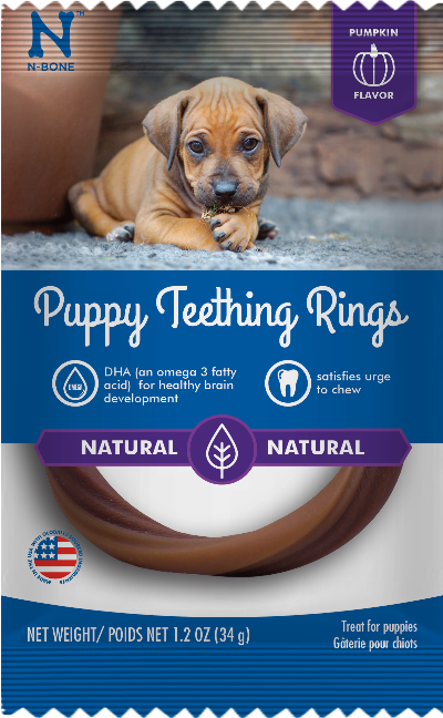 N-Bone® Puppy Teething Rings Pumpkin