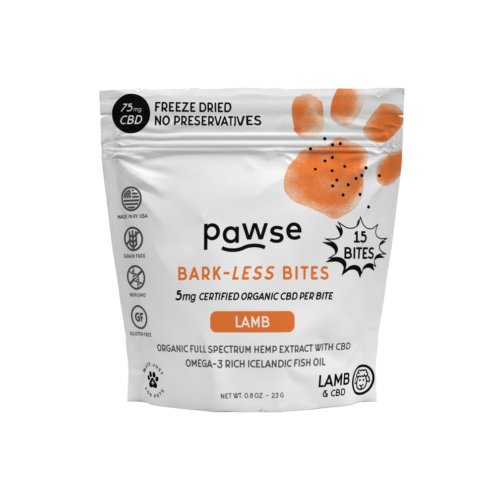 Pawse Bark-Less Bites Lamb (5 MG CBD Per Bite) - For All Pets