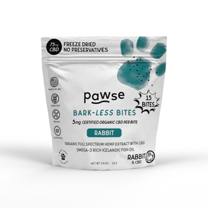 Pawse Bark-Less Bites Rabbit (5 MG CBD Per Bite) - For All Pets