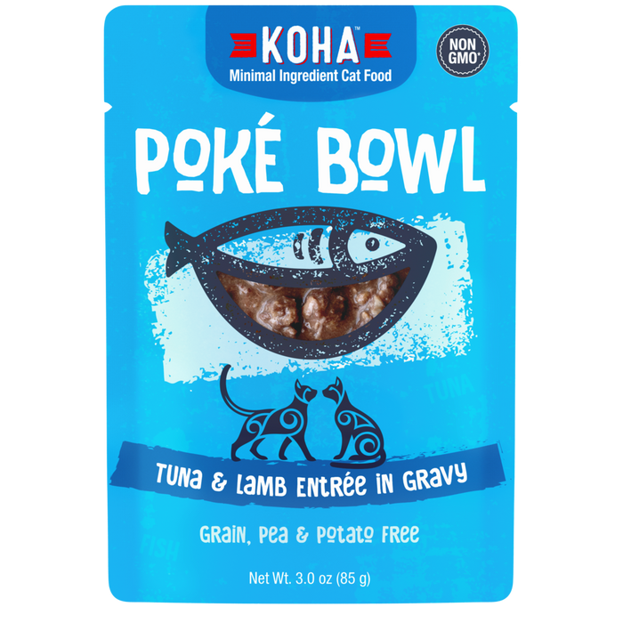 Koha Poké Bowl Tuna & Lamb Entrée in Gravy for Cats