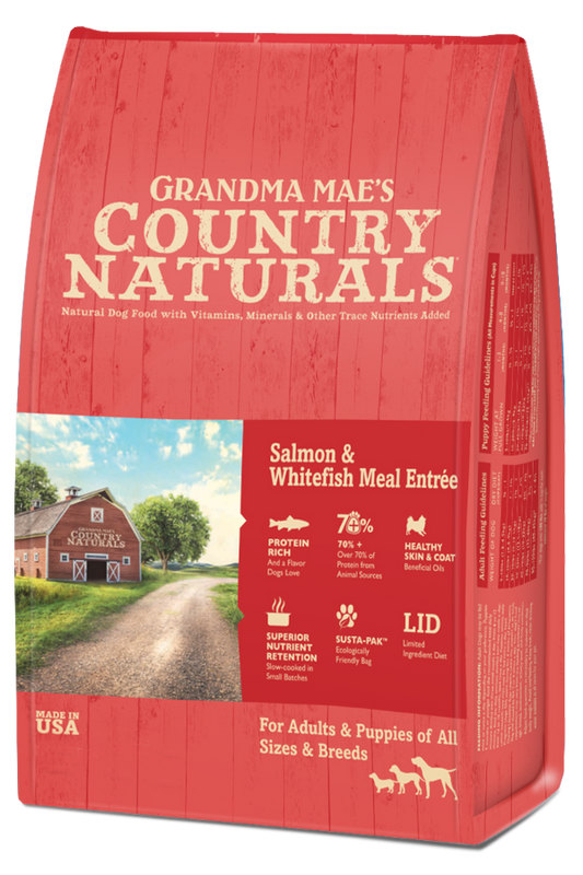 Grandma Mae's Country Naturals Salmon & Whitefish Meal Entrée Dry Dog Food