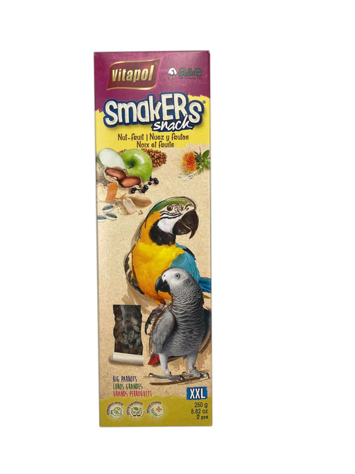 A&E Nut & Fruit Smakers for Big Parrots 2 Pack