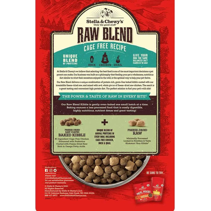 Stella & Chewy's Cage-Free Raw Blend Kibble Grain Free Dog Food