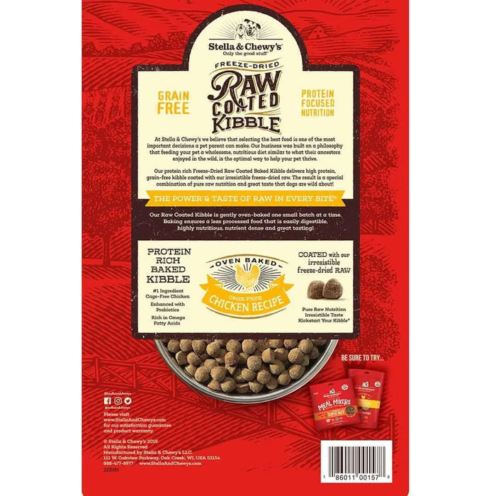 Stella & Chewy's Cage-Free Chicken Raw Coated Kibble Grain Free Dog Food