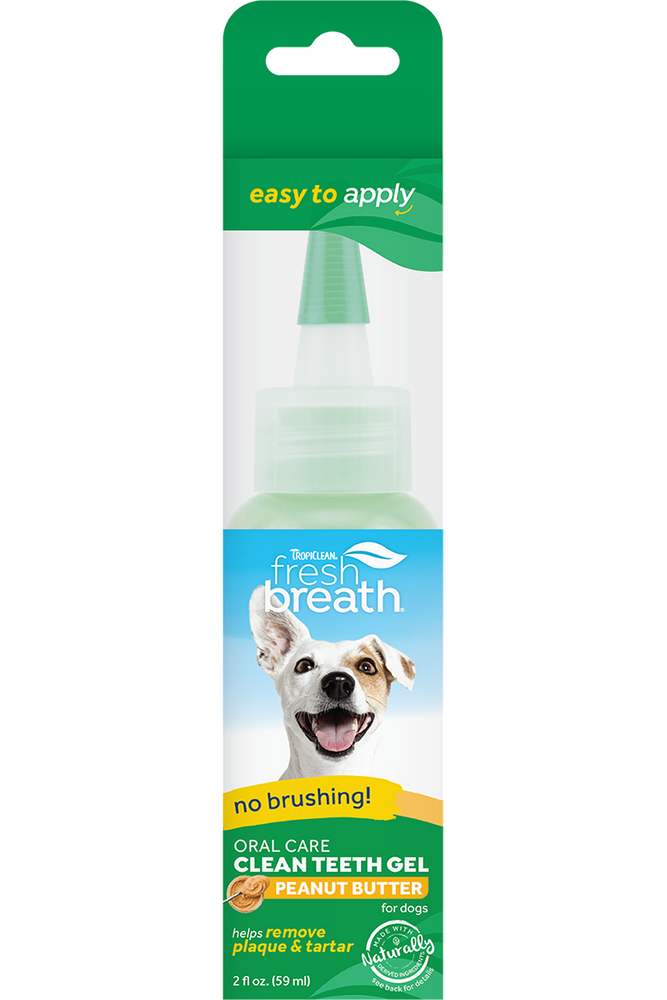 TropiClean ORAL CARE GEL FOR DOGS WITH PEANUT BUTTER FLAVORING