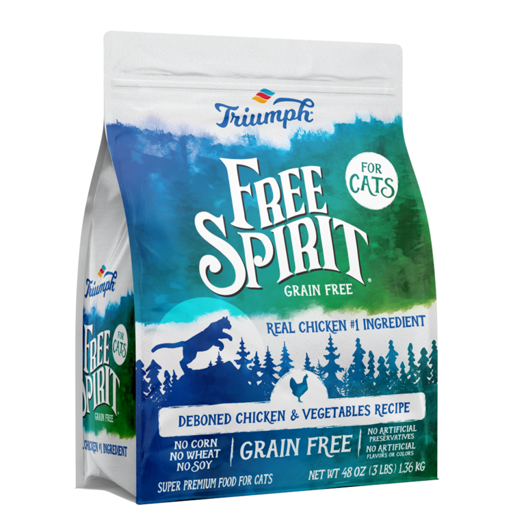 Triumph Free Spirit Grain Free Chicken And Vegetable Recipe Dry Cat Food