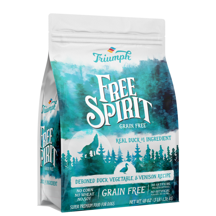 Triumph Free Spirit Grain Free Duck, Vegetable, & Venison Recipe Dry Dog Food