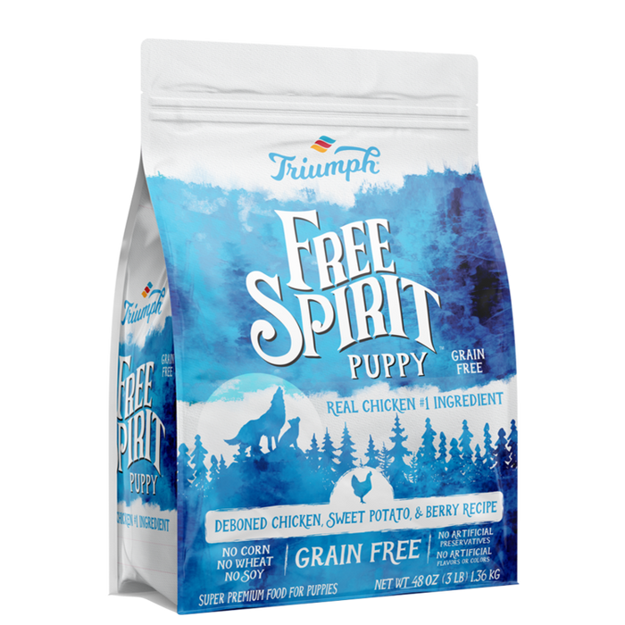 Triumph Free Spirit Grain Free Puppy Chicken, Berry, & Sweet Potato Recipe Dry Dog Food