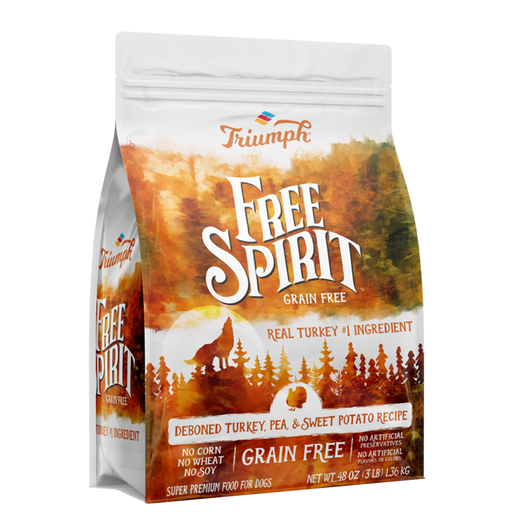 Triumph Free Spirit Grain Free Turkey, Pea, & Sweet Potato Recipe Dry Dog Food