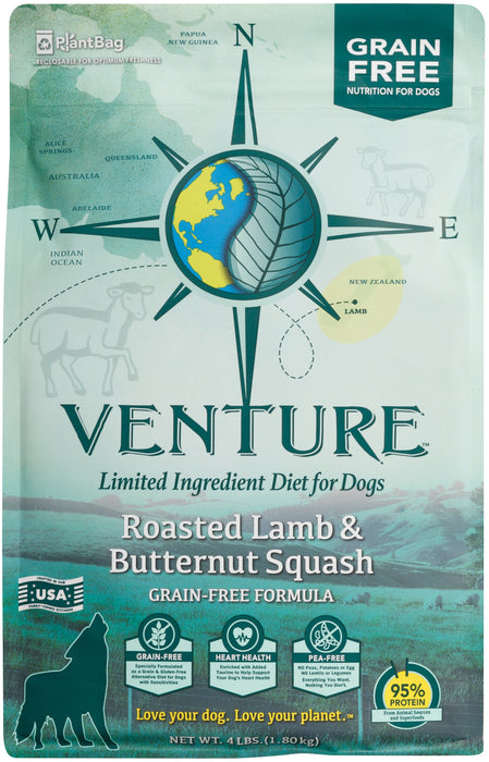 Earthborn Holistic Venture Grain Free Roasted Lamb Meal and Butternut Squash Dry Dog Food