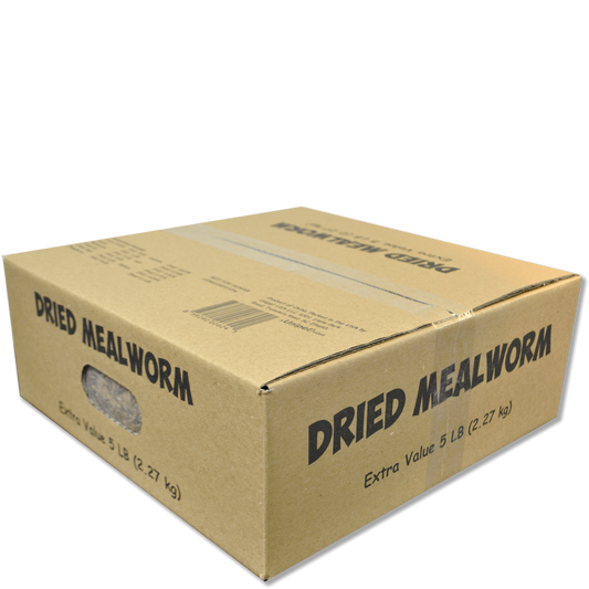 Unipet Mealworms To Go, Dried Mealworms, 5-Lb Box