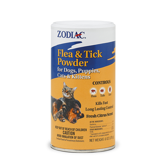 ZODIAC® FLEA & TICK POWDER FOR DOGS, PUPPIES, CATS & KITTENS