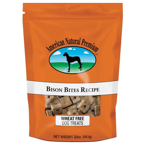 American Natural Premium Bison Bites Wheat Free Dog Treats 20oz Bag