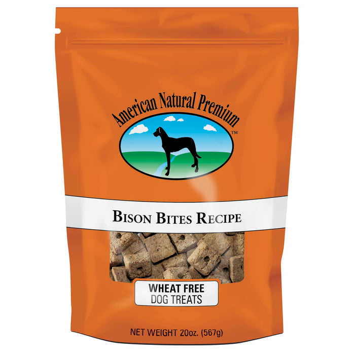American Natural Premium Bison Bites Wheat Free Dog Treats 20oz Bag