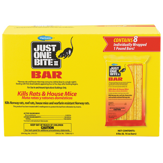Just One Bite II Bar Rat & Mouse Killer - 8 Pack
