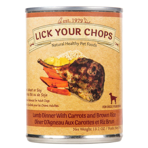 Lick Your Chops Canned Lamb Dinner with Brown Rice and Carrots Dog Food