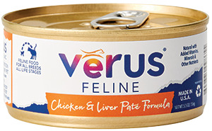 Verus Feline Chicken & Liver Pâté Formula Grain-Inclusive Canned Cat Food