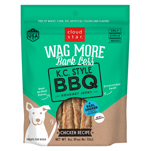 Cloud Star Wag More Bark Less K.C. Style BBQ Chicken Jerky