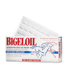 Bigeloil Quilted Poultice Leg Wraps- 8 Wraps/Carton