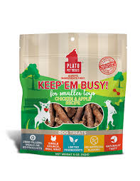 Plato Keep 'Em Busy Toy Stuffer Chicken And Apple Meat Stick Dog Treat; 5- Oz Bag