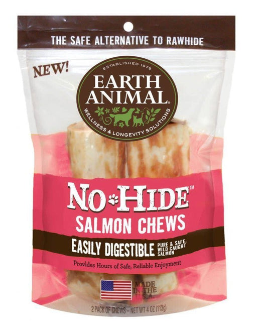 Earth Animal Salmon No-Hide® Wholesome Chews, Pack Of Two Chews