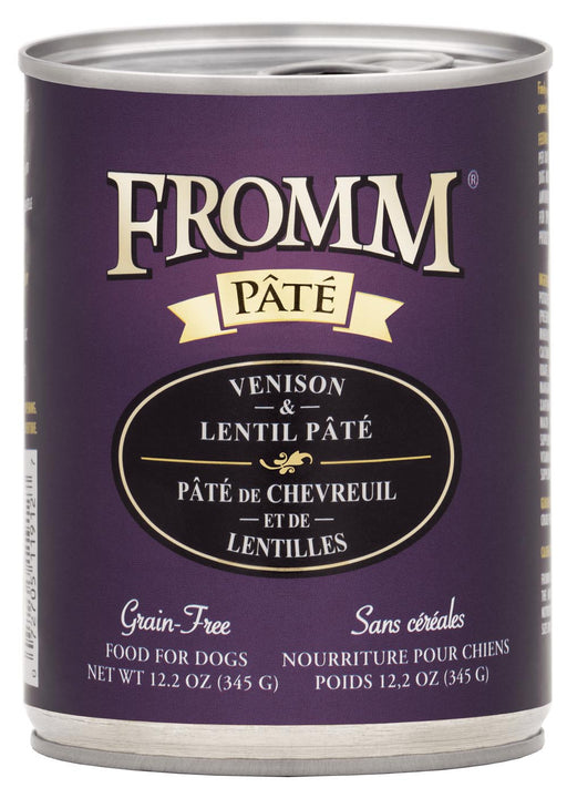 Fromm Grain Free Canned Venison & Lentil Pâte Dog Food