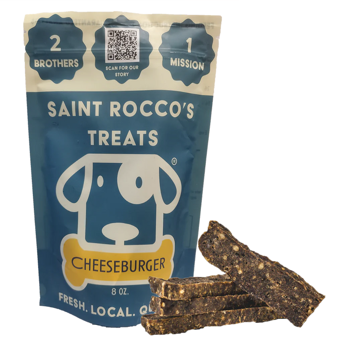 Saint Rocco's Cheeseburger Recipe Jerky Dog Treats