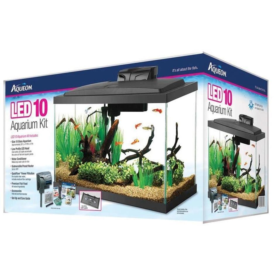 AQUEON LED AQUARIUM KIT RECTANGLE — NurturePet Pet Supply